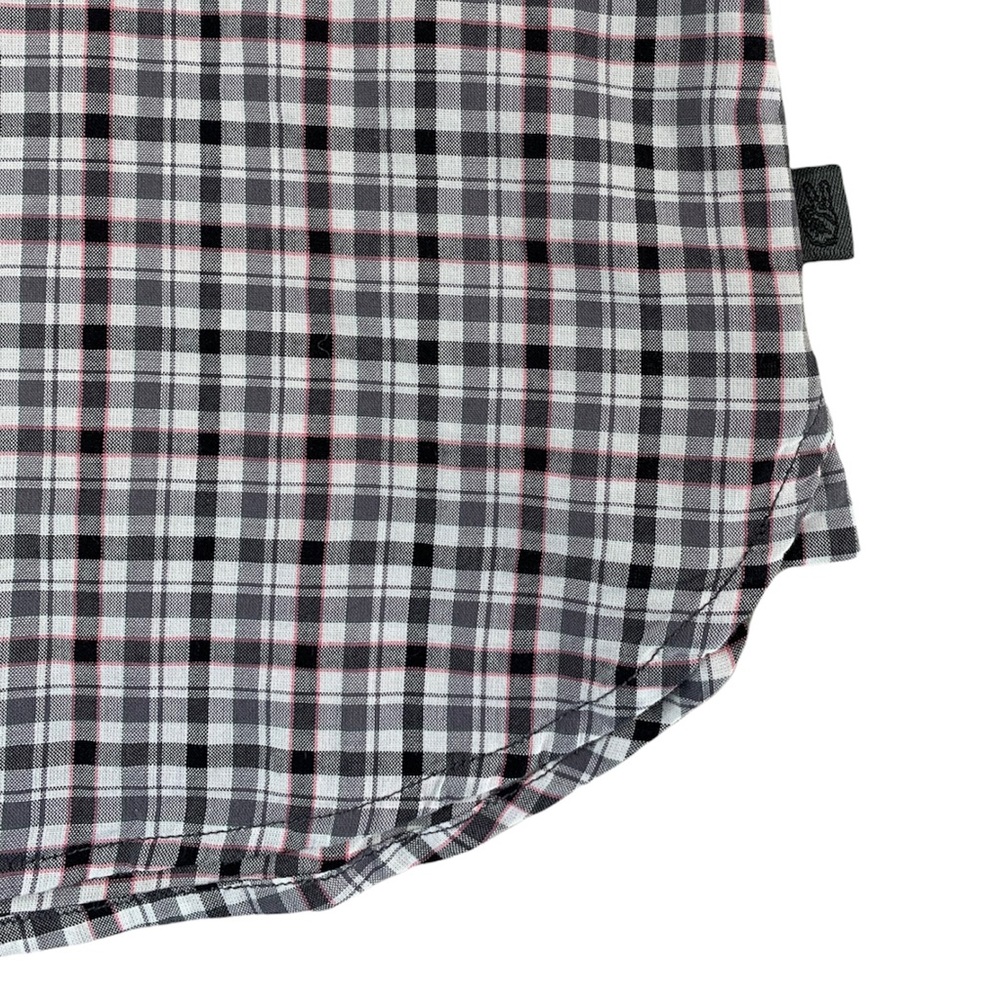 John Varvatos Men’s Medium Long Sleeve Shirt Checkered - Picture 9 of 13